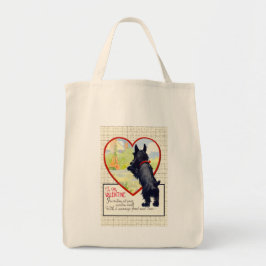Scottie dog heart Valentine Scottish Terrier Tragetasche