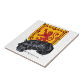 Scottie Dog Lion Rampant Flag Fliese (Seite)