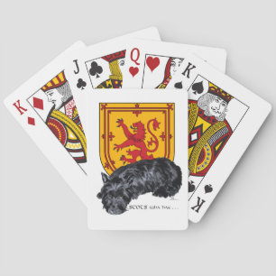 Scottie Dog Lion Rampant Flagge Spielkarten
