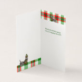 Scottie Dog mit Karierten und roten Weihnachten (Innenseite)