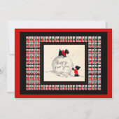 Scottie Dog New Years open house Einladung (Vorderseite)