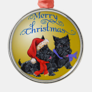Scottie Dog Ornament Aus Metall