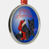 Scottie Dog Ornament Aus Metall (Rechts)