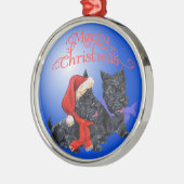 Scottie Dog Ornament Aus Metall (Links)