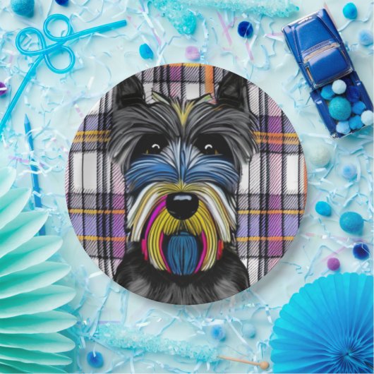 Scottie Dog Pappteller (Party)
