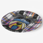 Scottie Dog Pappteller (Schrägansicht)