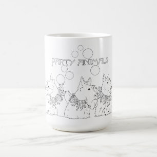 Scottie Dog Party Animals Kaffeetasse