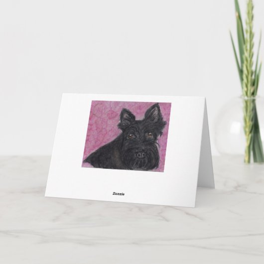 Scottie dog Personalisierte Grußkarte Geburtstag Karte (Rückseite)