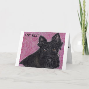 Scottie dog Personalisierte Grußkarte Geburtstag Karte