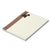 Scottie Dog Scotch Kariert Weihnachten Notizblock (Rotiert)