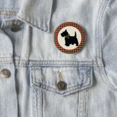 Scottie Dog Scotch Karierte Weihnachten Button (Beispiel)
