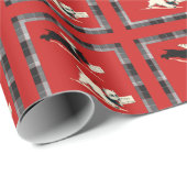 Scottie Dog, Scottish Terrier Black und White Geschenkpapier (Rolleneckpunkt)