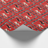 Scottie Dog, Scottish Terrier Black und White Geschenkpapier (Ecke)