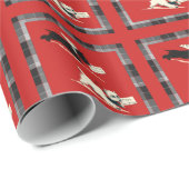 Scottie Dog, Scottish Terrier Black und White Geschenkpapier (Rolleneckpunkt)