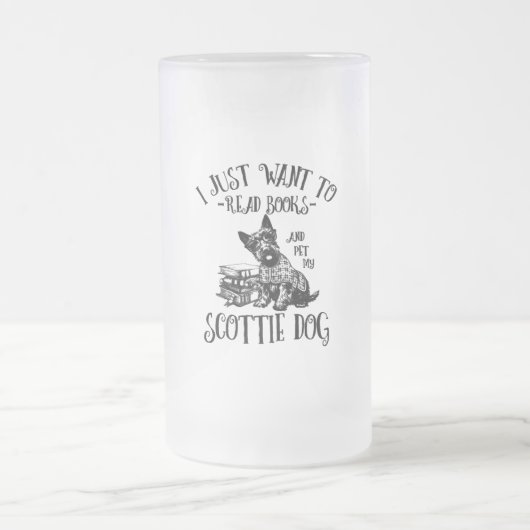 Scottie Dog Scottish Terrier Mattglas Bierglas (Mittel)