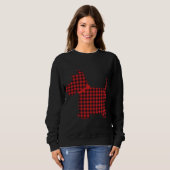 Scottie Dog Scottish Terrier Red Black Buffalo Pla Sweatshirt (Vorne ganz)