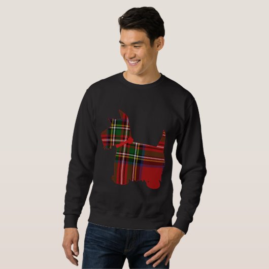 Scottie Dog Scottish Terrier Royal Stewart Sweatshirt (Vorne ganz)