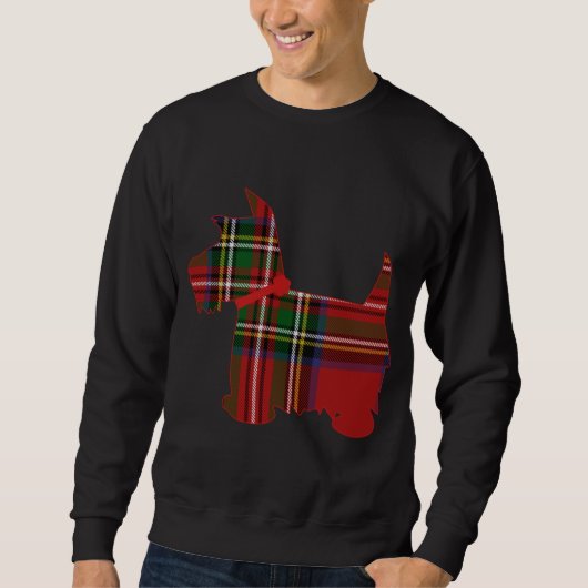 Scottie Dog Scottish Terrier Royal Stewart Sweatshirt (Vorderseite)