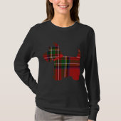 Scottie Dog Scottish Terrier Royal Stewart T-Shirt (Vorderseite)