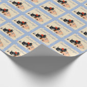 Scottie Dog, Scottish Terrier Season's Greetings Geschenkpapier (Ecke)