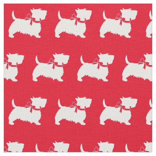 Scottie Dog Scotty Red Stoff (Nahaufnahme)