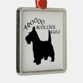 Scottie Dog Silhouette Ornament (Rechts)