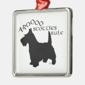 Scottie Dog Silhouette Ornament (Links)