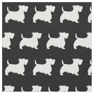 Scottie Dog Silhouette Pet Scotty Stoff