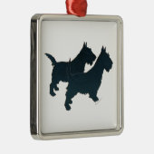 Scottie Dog Silhouetten Ornament (Rechts)