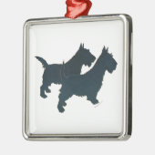 Scottie Dog Silhouetten Ornament (Links)
