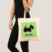 Scottie dog Tote bag, schottischer Schotter Tragetasche (Vorderseite (Produkt))