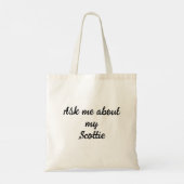 Scottie dog Tote bag, schottischer Schotter Tragetasche (Rückseite)