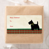 Scottie Dog Traditionelle Karierte Weihnachtszeit (Insitu)