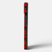 Scottie Dog über Red Scottish Tartan Case-Mate iPhone Hülle (Rückseite / Links)