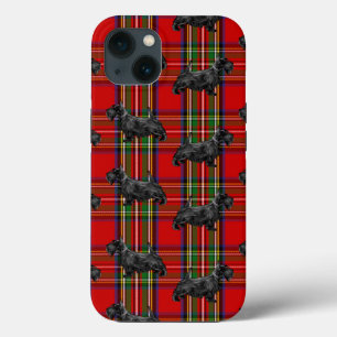 Scottie Dog über Red Scottish Tartan Case-Mate iPhone Hülle