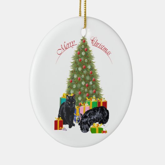 Scottie Dog und Kitty Ornament (Rechts)