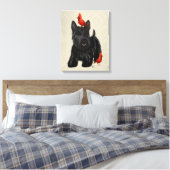 Scottie Dog und Rote Vögel Leinwanddruck (Insitu (Schlafzimmer))
