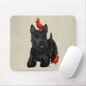 Scottie Dog und Rote Vögel Mousepad (Mit Mouse)