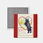 Scottie dog Valentine Scottish Terrier Magnet (Vorderseite/Rückseite)