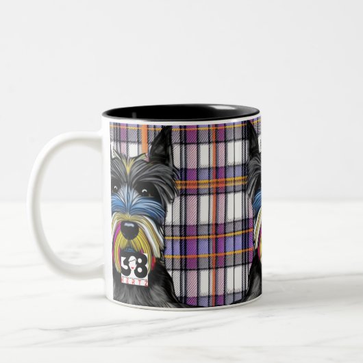Scottie Dog Zweifarbige Tasse (Links)