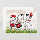 Scottie Dogs Band, niedlich und kuschelig Postkarte (Vorne/Hinten)