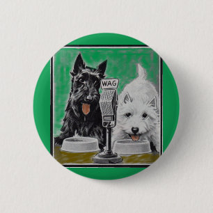 Scottie dogs Blackie and Whitie im Radio Button