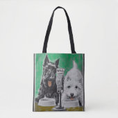 Scottie dogs Blackie and Whitie im Radio Tasche (Vorderseite)