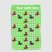 Scottie Dogs Golfhandtuch (Vorderseite)