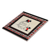 Scottie dogs Hund Happy New Year Fliese (Seite)