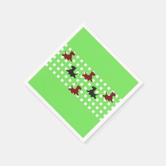 Scottie Dogs Serviette (Ecke)