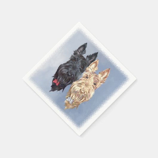 Scottie Dogs Serviette (Ecke)