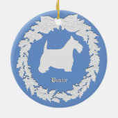 Scottie-Erinnerung personifizieren Keramikornament (Hinten)