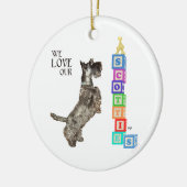 Scottie Finds a Prize Keramik Ornament (Links)