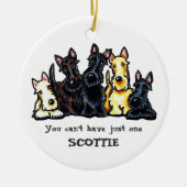 Scottie Five Personalisiert Keramikornament (Vorne)